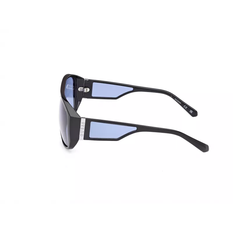 GUESS Unisex Sonnenbrille GU00135-6101V Schwarzer Rahmen Grau Verlauf Gläser 61mm