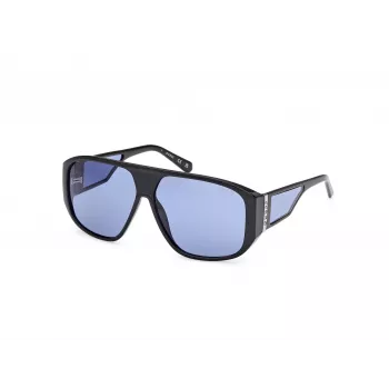 GUESS Unisex Sonnenbrille GU00135-6101V Schwarzer Rahmen Grau Verlauf Gläser 61mm