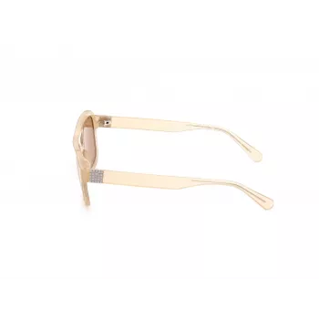 GUESS Unisex Sonnenbrille GU82595357E Havana/Schildpatt Gestell Braune Verlaufsgläser 53/19/145 mm