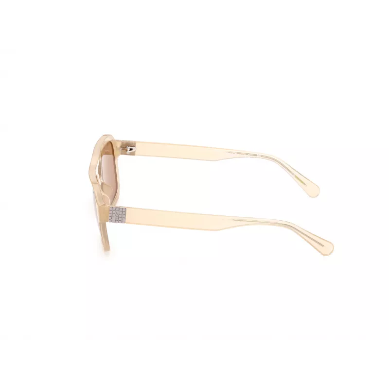 GUESS Unisex Sonnenbrille GU82595357E Havana/Schildpatt Gestell Braune Verlaufsgläser 53/19/145 mm
