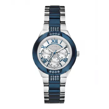 GUESS W0413L1 Damen Analog-Quarzuhr 35,5 mm Edelstahl Silber