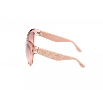 GUESS Damen Butterfly-Sonnenbrille GU00130-6157U, Havanna-Rahmen mit braunen Gläsern