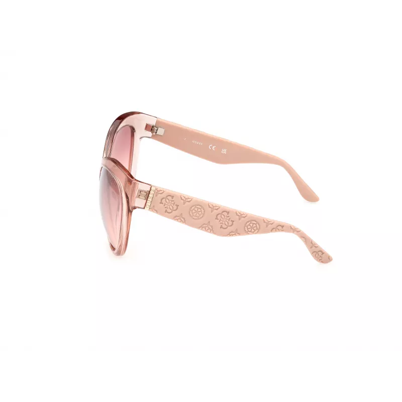 GUESS Damen Butterfly-Sonnenbrille GU00130-6157U, Havanna-Rahmen mit braunen Gläsern