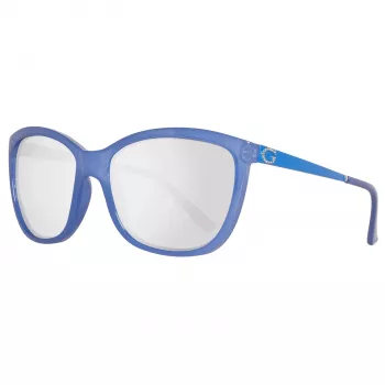 GUESS Damen Butterfly-Sonnenbrille GU7444-5884C Havana Brown Tortoise Acetat-Fassung Braune Gradientengläser 58mm