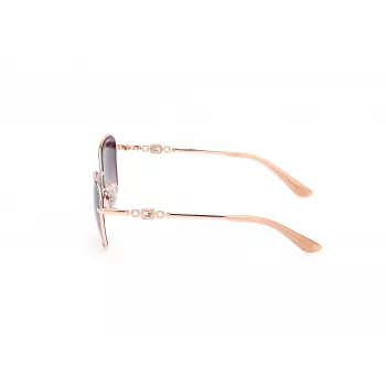 GUESS Damen Butterfly-Sonnenbrille GU7884-5728W - Havanna-Brauner Rahmen mit braunen Gradientengläsern, 57/16/140 mm
