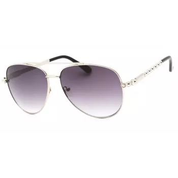 GUESS Damen Cat-Eye-Sonnenbrille GF0356-10B Gold/Havanna Braunverlauf 59mm
