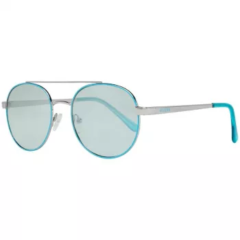 GUESS Damen Cat-Eye Sonnenbrille GF0367-10X - Glänzend schwarzer Rahmen, Smoke-Gradient-Gläser, UV400-Schutz