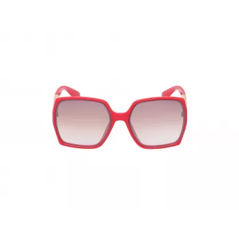 GUESS Damen Katzenaugen-Sonnenbrille GO00031-6266F - Glänzend schwarzer Rahmen, Verlaufsglas rauchfarben, UV400-Schutz
