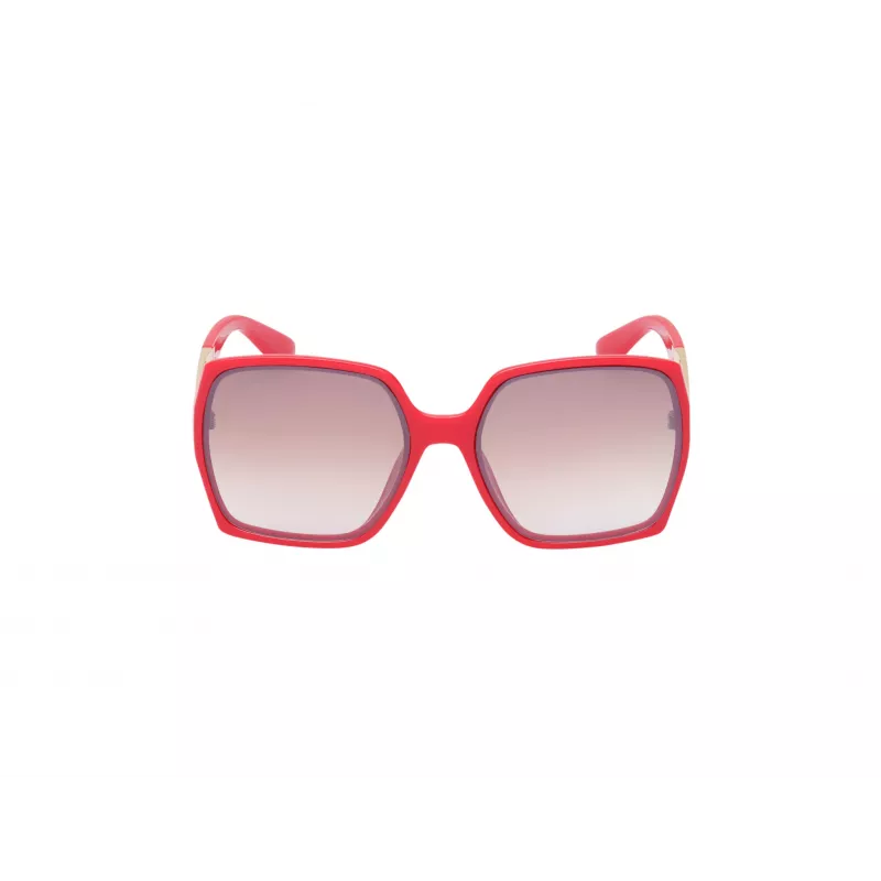 GUESS Damen Katzenaugen-Sonnenbrille GO00031-6266F - Glänzend schwarzer Rahmen, Verlaufsglas rauchfarben, UV400-Schutz
