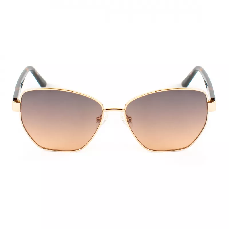 GUESS Damen Cat-Eye-Sonnenbrille GU00102-5632F Havana Brown Gradient 56mm