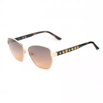 GUESS Damen Cat-Eye-Sonnenbrille GU00102-5632F Havana Brown Gradient 56mm