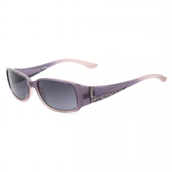 GUESS Damen Cat-Eye-Sonnenbrille GU7121PUCLR35 Lila Klar Acetat 53mm