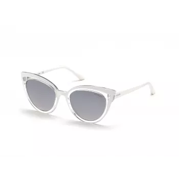 GUESS Damen Cat-Eye-Sonnenbrille GU7628-5224C Havana Braun Gradient 52mm