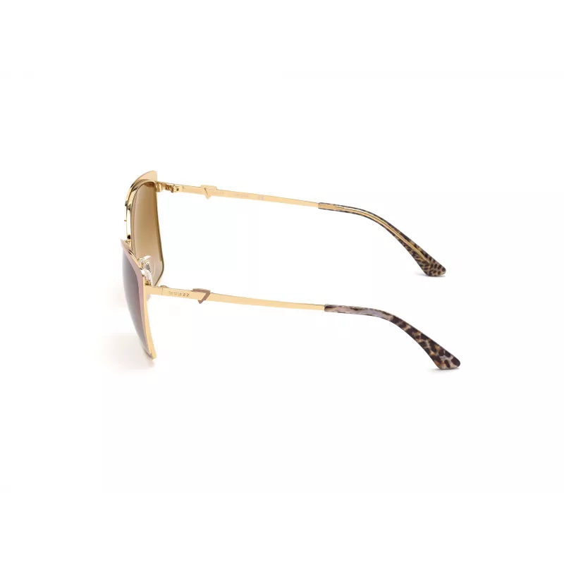 GUESS Damen Cat-Eye-Sonnenbrille GU7743-5957G Havana Braun Verlauf 59mm