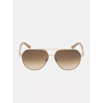 GUESS Damen-Sonnenbrille GF00033-5932E Havana Brown Gradient Square 59mm