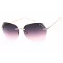 GUESS Damen GF0384-28T Braune Schildpatt-Schmetterlingssonnenbrille, braune Gradientengläser, 61 mm