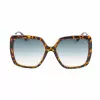 GUESS Damen GF6185-5752P Katzenaugen-Sonnenbrille - Havana/Schildpatt - Polarisierte braune Gläser - 57/18/140 mm