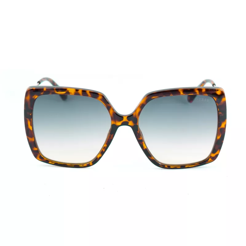 GUESS Damen GF6185-5752P Katzenaugen-Sonnenbrille - Havana/Schildpatt - Polarisierte braune Gläser - 57/18/140 mm
