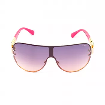 GUESS Damen-Sonnenbrille GO00037-0032U Cat Eye - Schwarzer Rahmen, Graue Verlaufsgläser, UV400