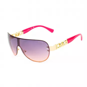 GUESS Damen-Sonnenbrille GO00037-0032U Cat Eye - Schwarzer Rahmen, Graue Verlaufsgläser, UV400