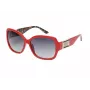 GUESS Damen GO00043-5866B Cat-Eye-Sonnenbrille - Schwarzer Rahmen, grau verlaufende Gläser, 58 mm