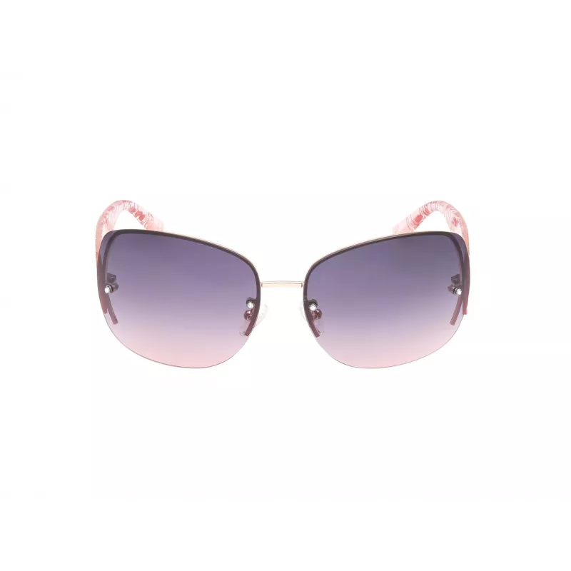 GUESS Damen übergroße eckige Sonnenbrille GO00034-6528B Havana/Brown Tortoise