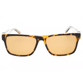 GUESS Damen rechteckige Acetat-Sonnenbrille GU00074-53E Havana Brown Gradient 55mm