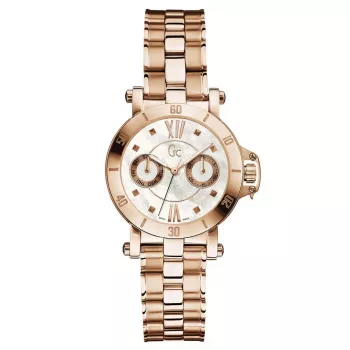 GUESS Damen Rosegold-Edelstahl Uhr X74008L1S 34mm