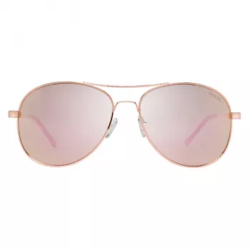 GUESS Damen-Sonnenbrille GF0295-28U Havana Butterfly Acetat-Fassung Braune Verlaufsgläser 60/17/135 mm