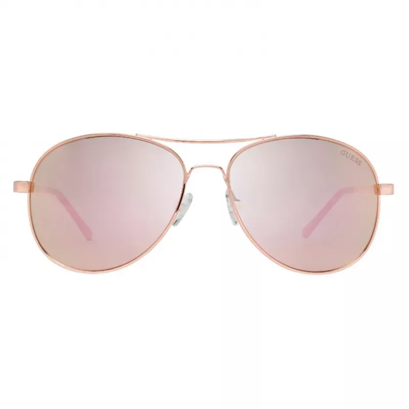 GUESS Damen-Sonnenbrille GF0295-28U Havana Butterfly Acetat-Fassung Braune Verlaufsgläser 60/17/135 mm