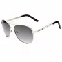 Guess Damen-Sonnenbrille GF0408-6132B Havana eckiger Rahmen braun getönte Gläser 61mm
