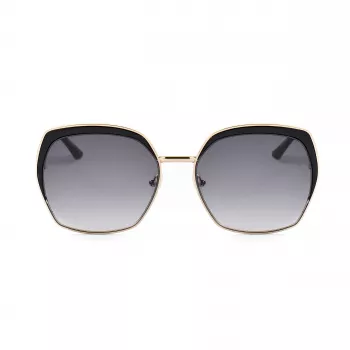 Guess Damen-Sonnenbrille GF0410-5932B Havanna Braun Acetatgestell Braune Verlaufsgläser 59mm