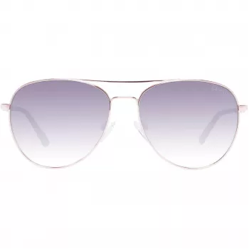 GUESS Damen-Sonnenbrille GF6143-28B Braun Havana Butterfly-Fassung 59mm