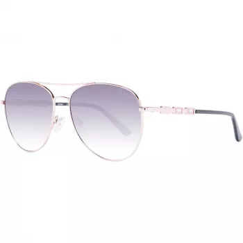 GUESS Damen-Sonnenbrille GF6143-28B Braun Havana Butterfly-Fassung 59mm