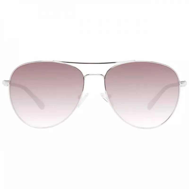 GUESS Damen-Sonnenbrille GF6143-32F Havana Butterfly-Fassung Braune Verlaufsgläser 59mm