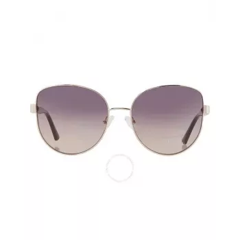 GUESS Damen-Sonnenbrille GF6172-5932B Havana Brown Gradient Butterfly