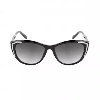GUESS Damen-Sonnenbrille GO00006-5601B Shiny Black Gradient Smoke 58mm