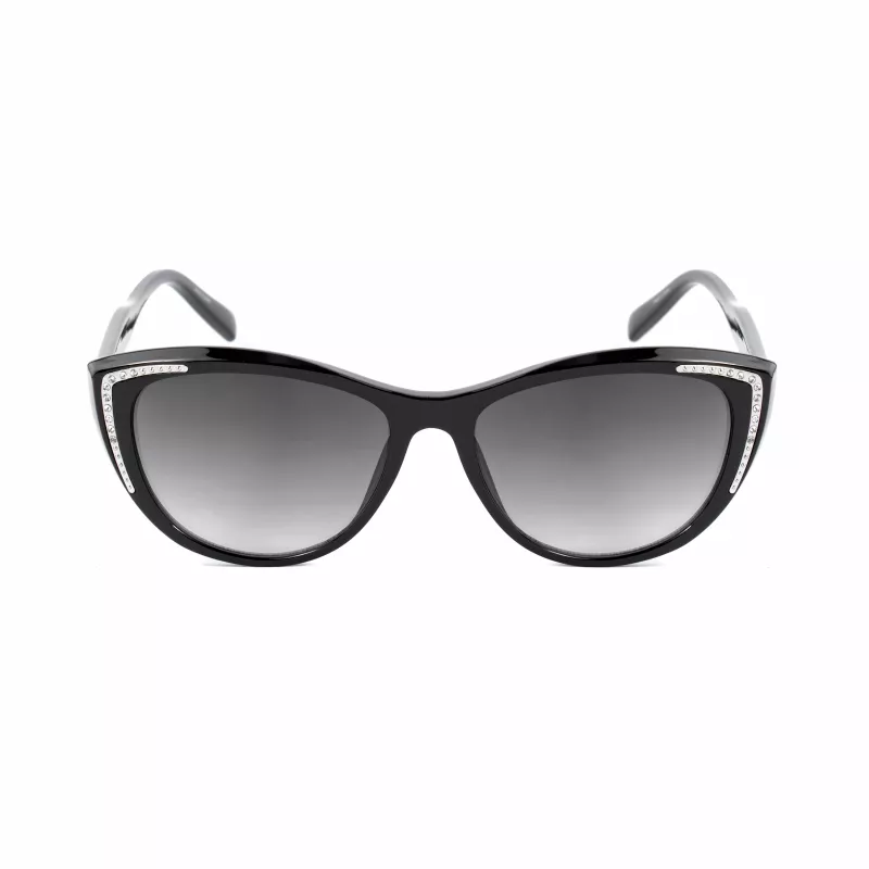 GUESS Damen-Sonnenbrille GO00006-5601B Shiny Black Gradient Smoke 58mm