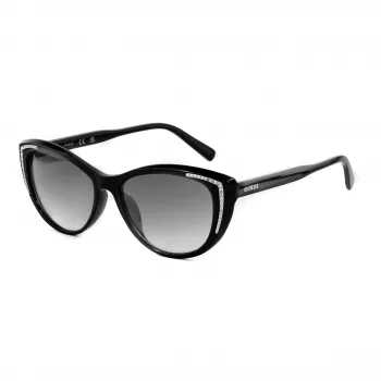 GUESS Damen-Sonnenbrille GO00006-5601B Shiny Black Gradient Smoke 58mm