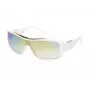 GUESS Damen-Sonnenbrille GO00035-0021U Glänzend Schwarz Gestell Rauchgrau Glas Quadratisch Vollrand UV400