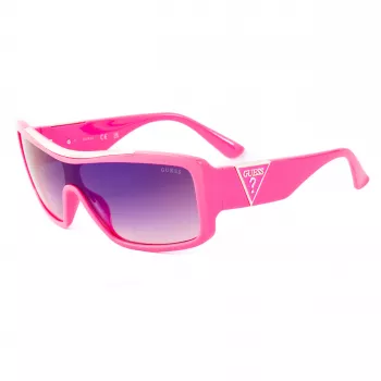 GUESS Damen-Sonnenbrille GO00035-0072B Butterfly Cat Eye Shiny Black Smoke Gradient 55mm
