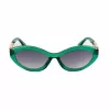 GUESS Damen-Sonnenbrille GO00070-5593B Schwarzer quadratischer Rahmen, graue Verlaufsgläser, 55 mm