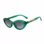 GUESS Damen-Sonnenbrille GO00070-5593B Schwarzer quadratischer Rahmen, graue Verlaufsgläser, 55 mm