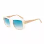 GUESS Damen-Sonnenbrille GU00097-5325P - Glänzend schwarzer Rahmen, rauchfarbene Gradienten-Polarisationsgläser, 53 mm