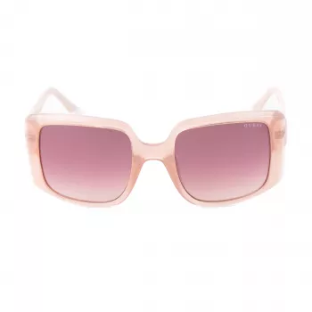 GUESS Damen-Sonnenbrille GU00097-5357F Square Shiny Black Gradient Smoke 53mm