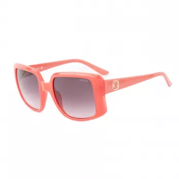 GUESS Damen-Sonnenbrille GU00097-5372F - Glänzend schwarzer Rahmen, Verlaufsglas Smoke, 53 mm