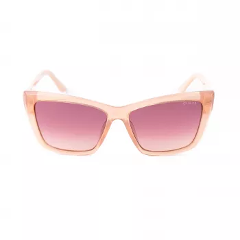 GUESS Damen-Sonnenbrille GU00098-5557F Havana Acetat eckiger Rahmen braun getönte Gläser 55/14/135 mm