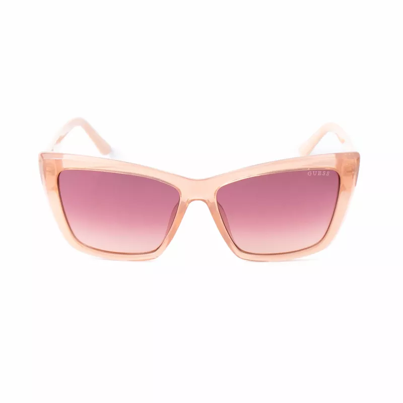 GUESS Damen-Sonnenbrille GU00098-5557F Havana Acetat eckiger Rahmen braun getönte Gläser 55/14/135 mm