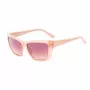 GUESS Damen-Sonnenbrille GU00098-5557F Havana Acetat eckiger Rahmen braun getönte Gläser 55/14/135 mm