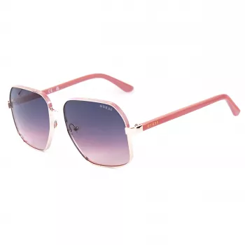 GUESS Damen-Sonnenbrille GU00107-5874B - Havanna/Gold Acetatrahmen, braune Verlaufsgläser